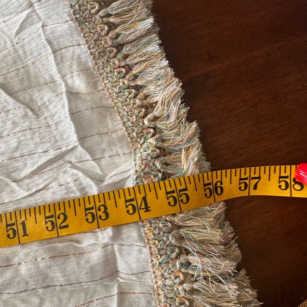 Ananta‎ NWT Elegant Bohemian Size L/XL pastel& White Halter Maxi Dress - Picture 16 of 16